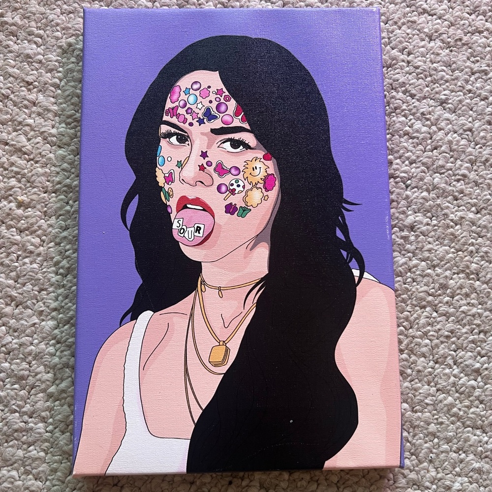 Olivia Rodrigo SOUR Art Print Canvas